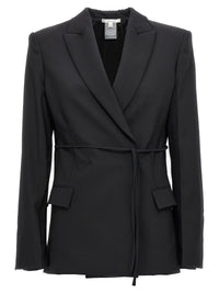 Nensi Dojaka Black Virgin Wool Blazer