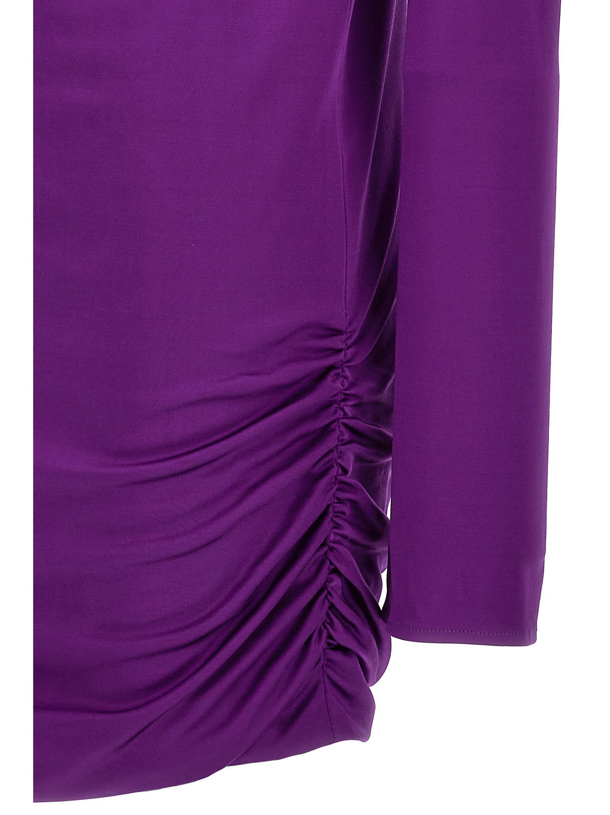 Abito corto Versace in viscosa viola