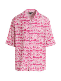 GCDS Fuchsia Viscose Blouse