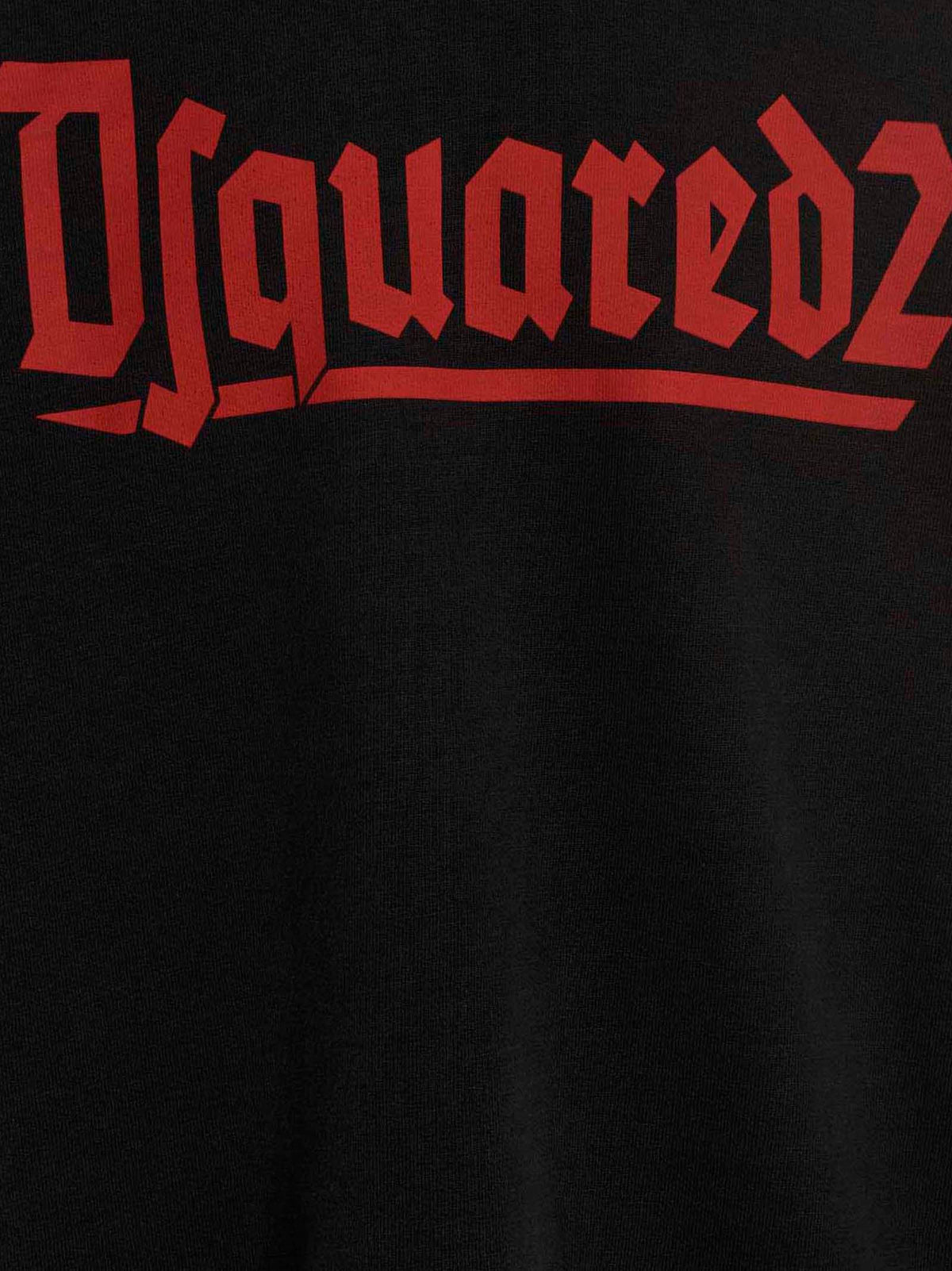 Dsquared² Svart tricotshirt i bomull