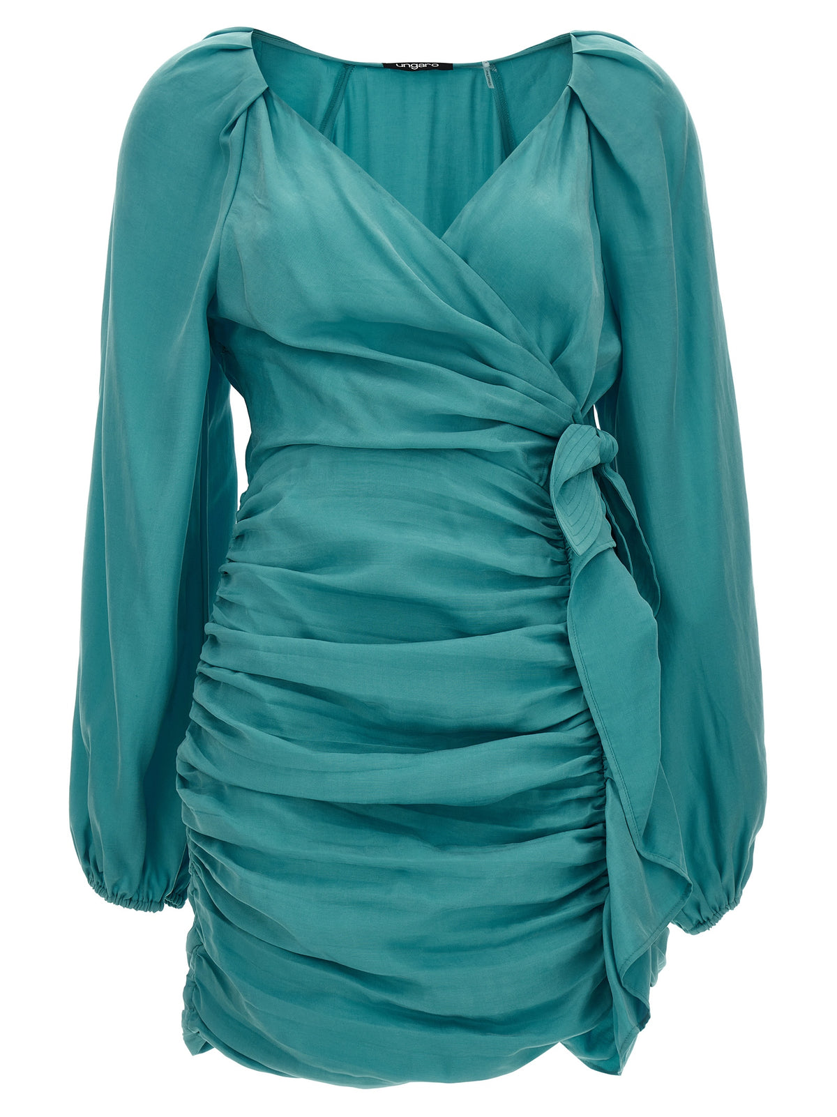 Ungaro Blue Lyocell Short Dress