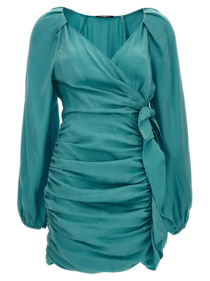 Ungaro Blue Lyocell Short Dress