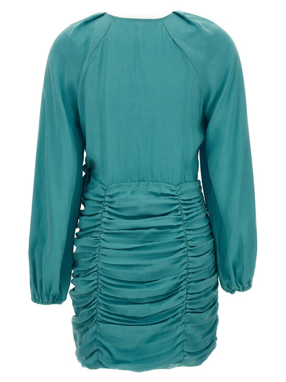 Ungaro Blue Lyocell Short Dress