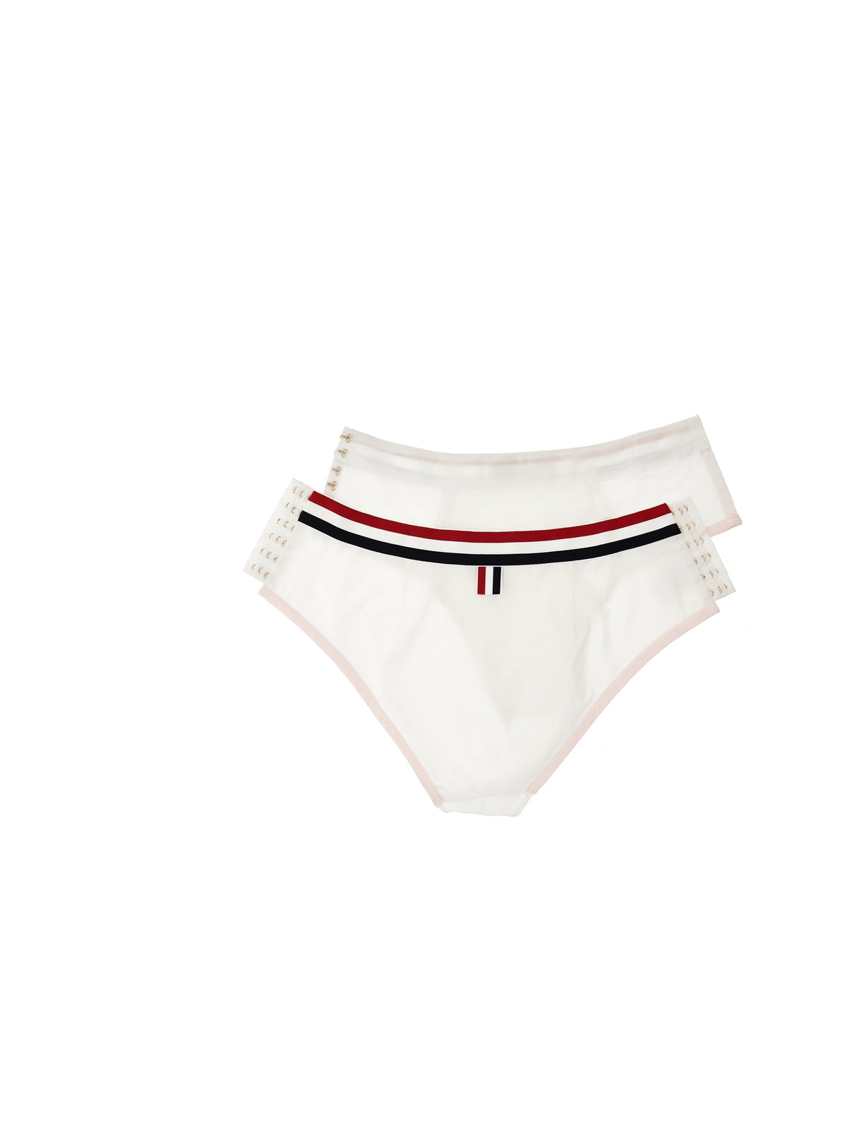 Slip in cotone bianco Thom Browne