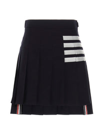 Thom Browne Blue Wool Long Skirt