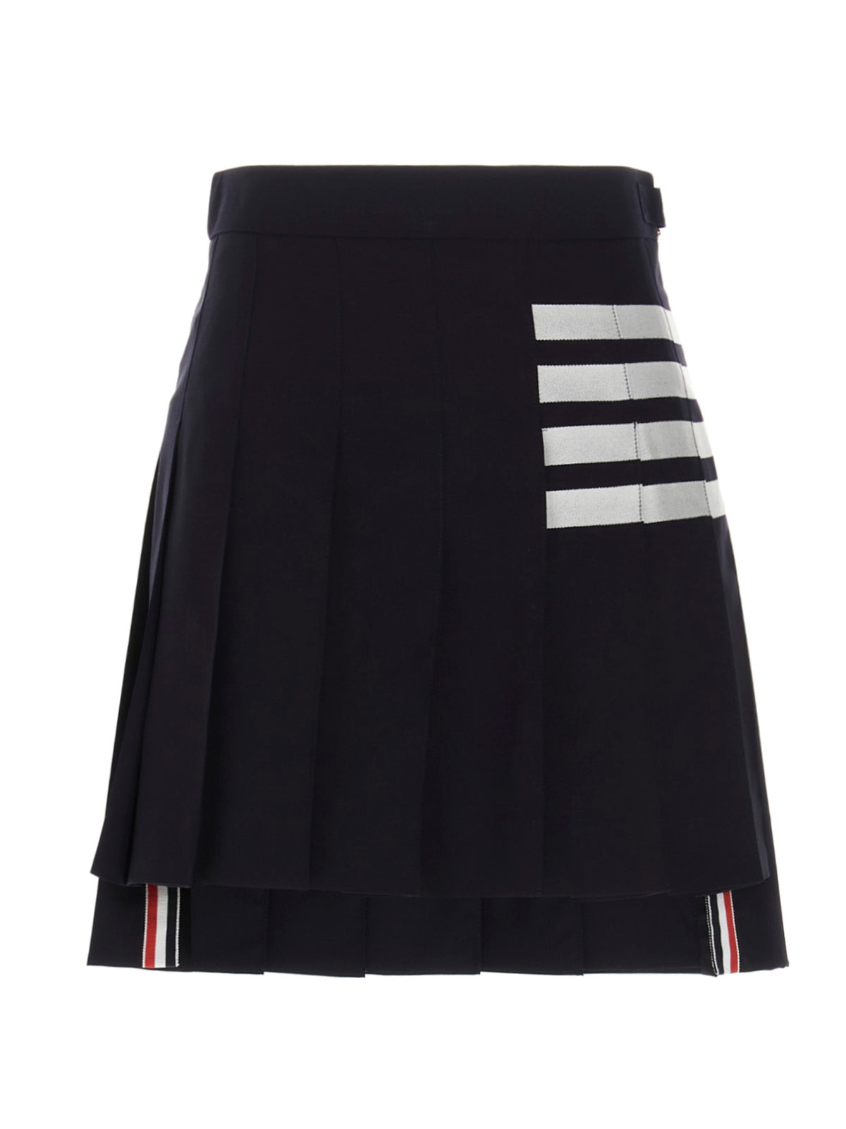 Gonna lunga in lana blu Thom Browne