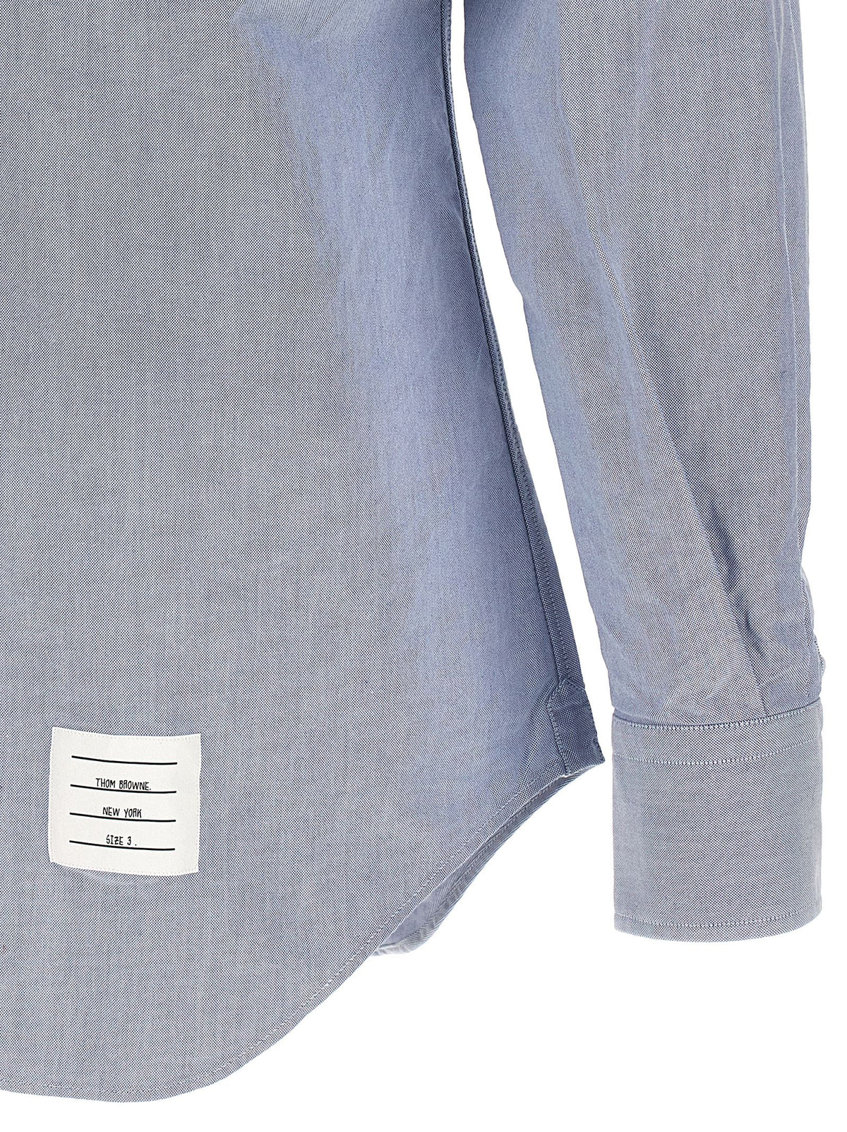 Camicetta in cotone blu Thom Browne
