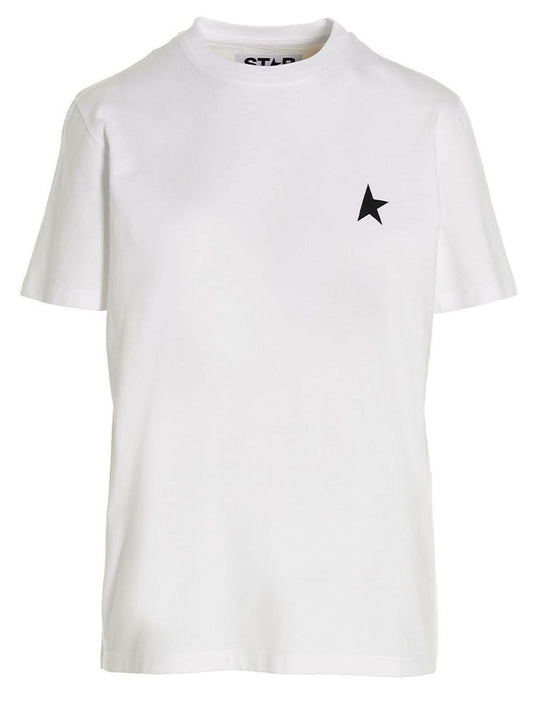 T-shirt in cotone bianco Golden Goose