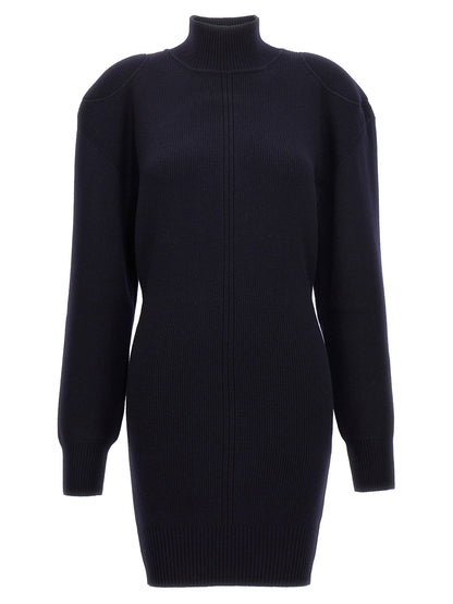 Stella McCartney Blue Wool Midi Dress
