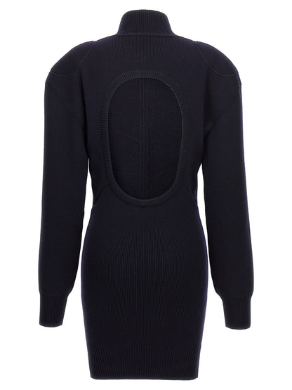 Stella McCartney Blue Wool Midi Dress