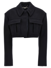 Stella McCartney Black Wool Full-Length Jacket