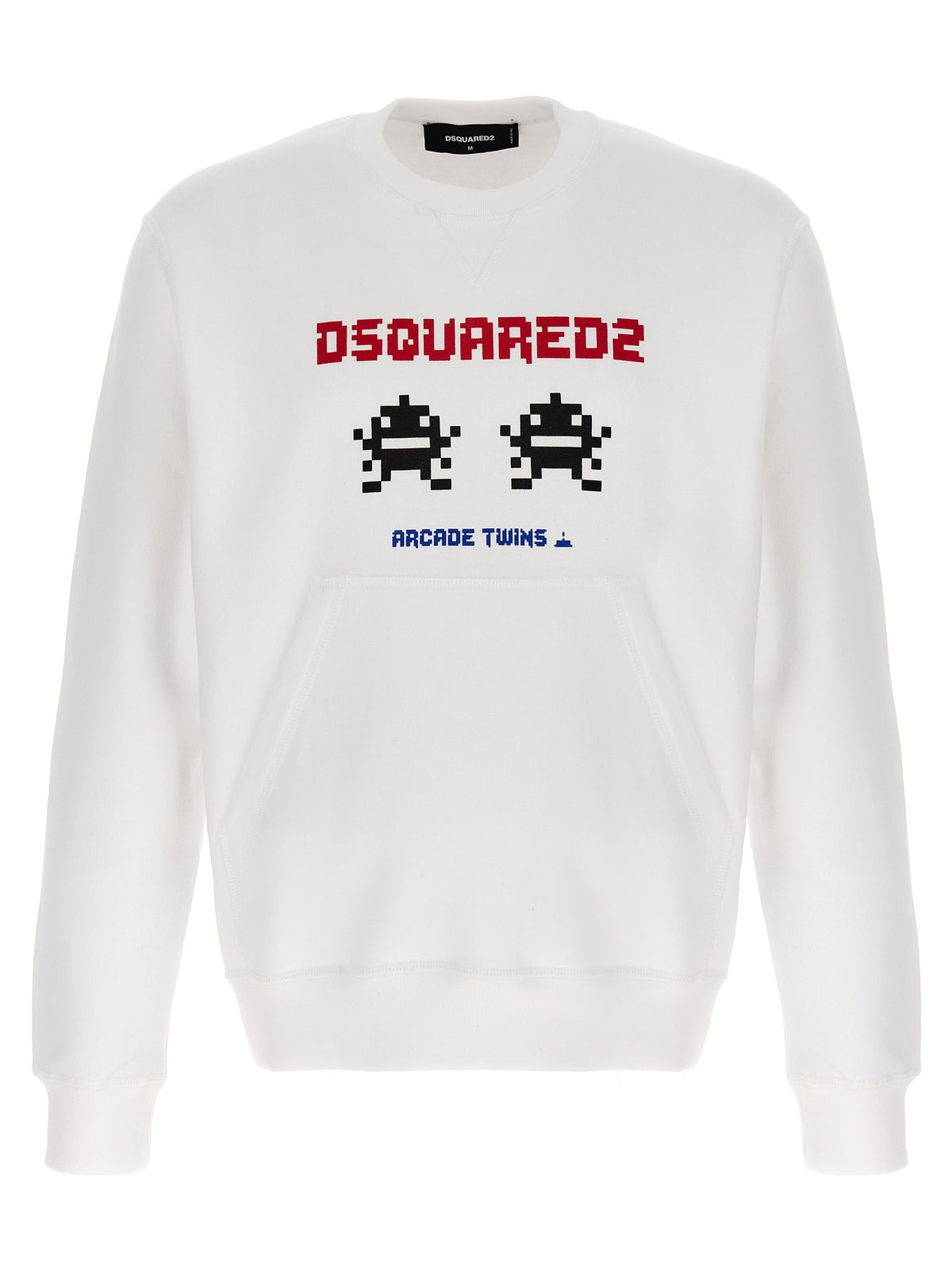 Dsquared² vit sweatshirt i bomull