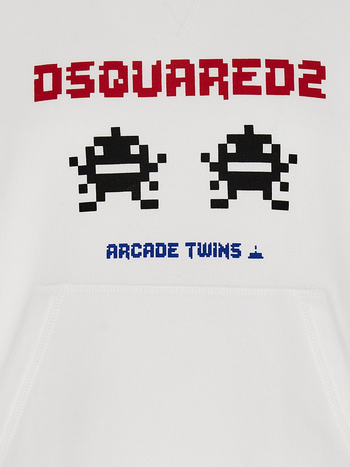 Dsquared² vit sweatshirt i bomull