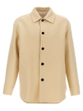 Abrigo Jil Sander de lana virgen beige