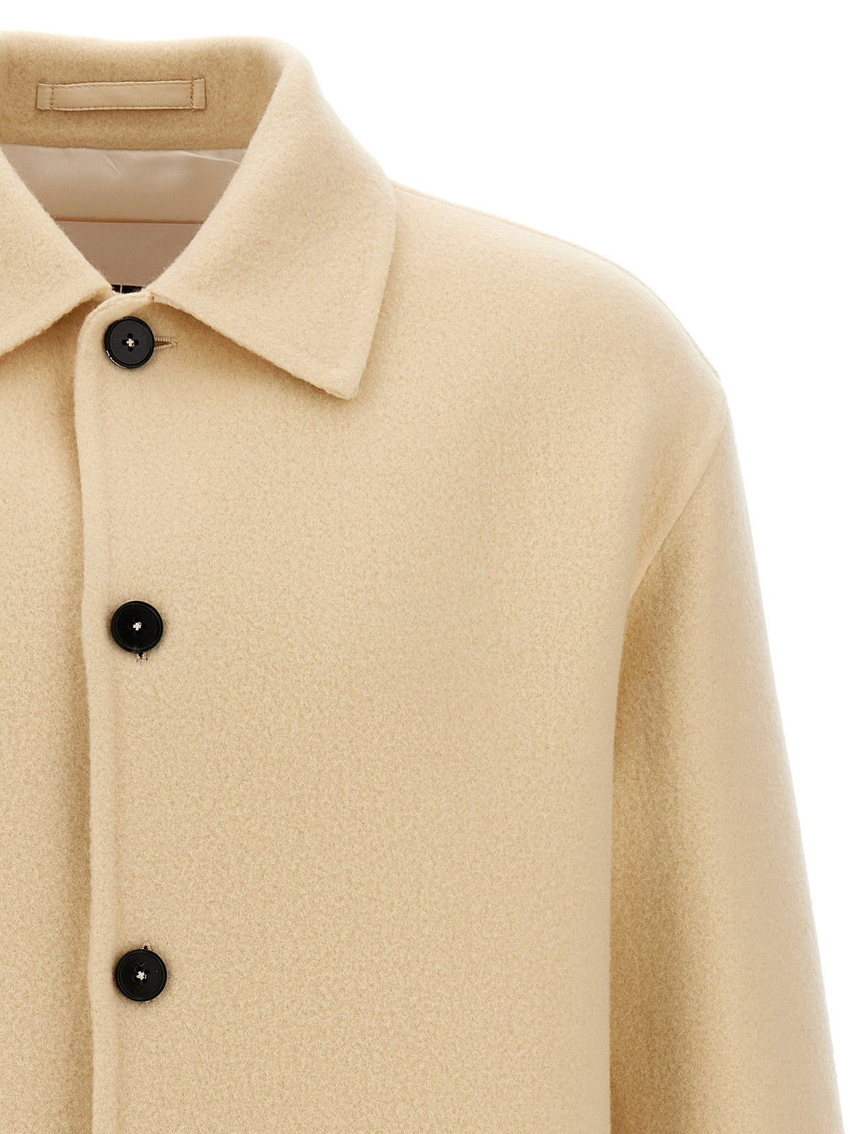 Abrigo Jil Sander de lana virgen beige