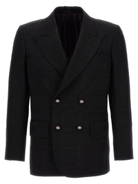 Etro Black Virgin Wool Blazer