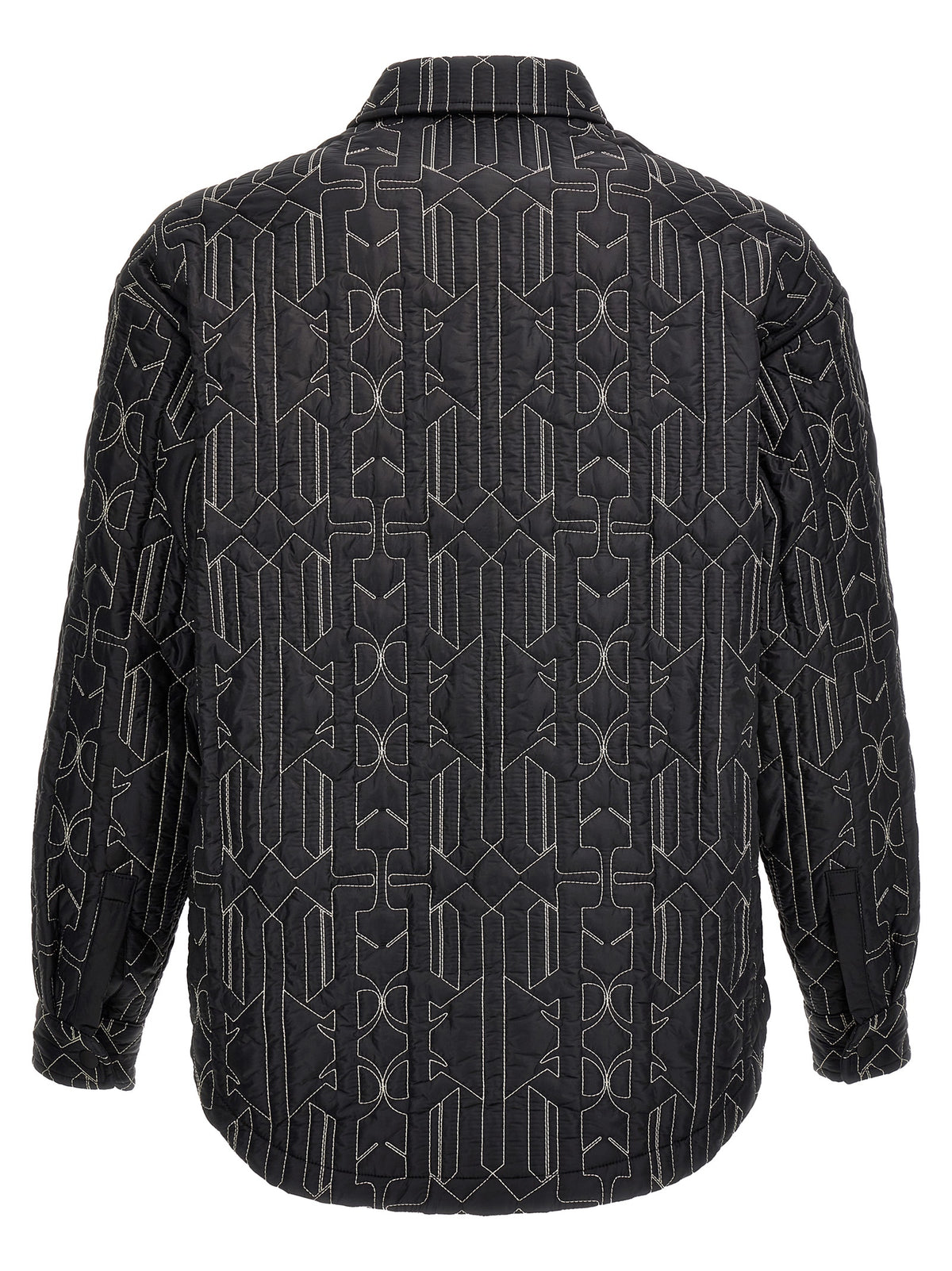 Palm Angels graue Polyamid-Shell-Jacke