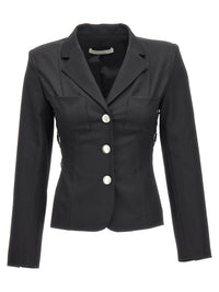 Alessandra Rich Black Wool Blazer