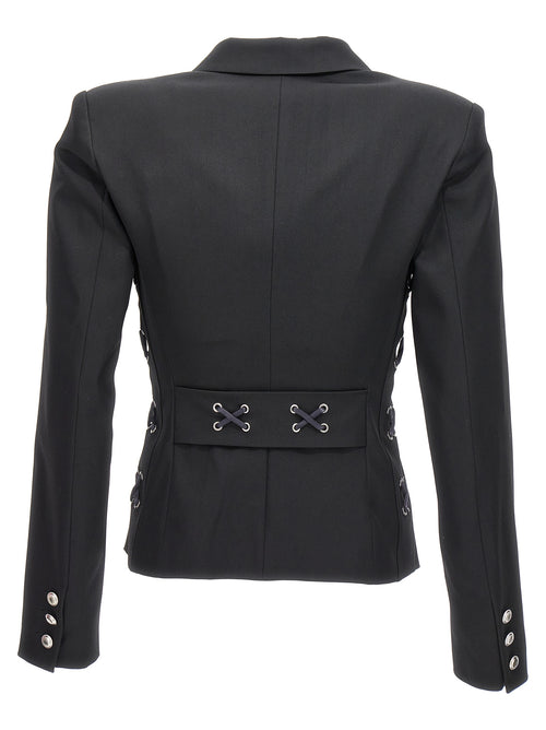 Blazer de lana negro Alessandra Rich