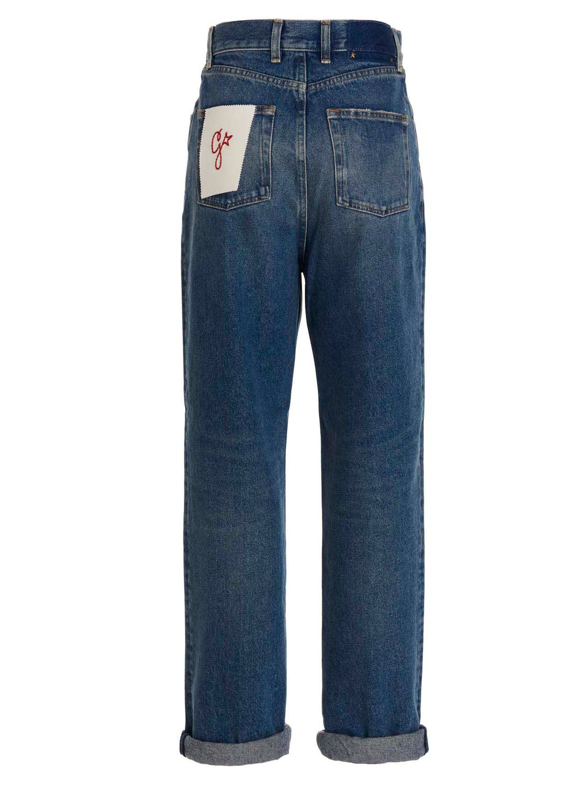 Golden Goose Jeans aus blauer Baumwolle mit geradem Bein
