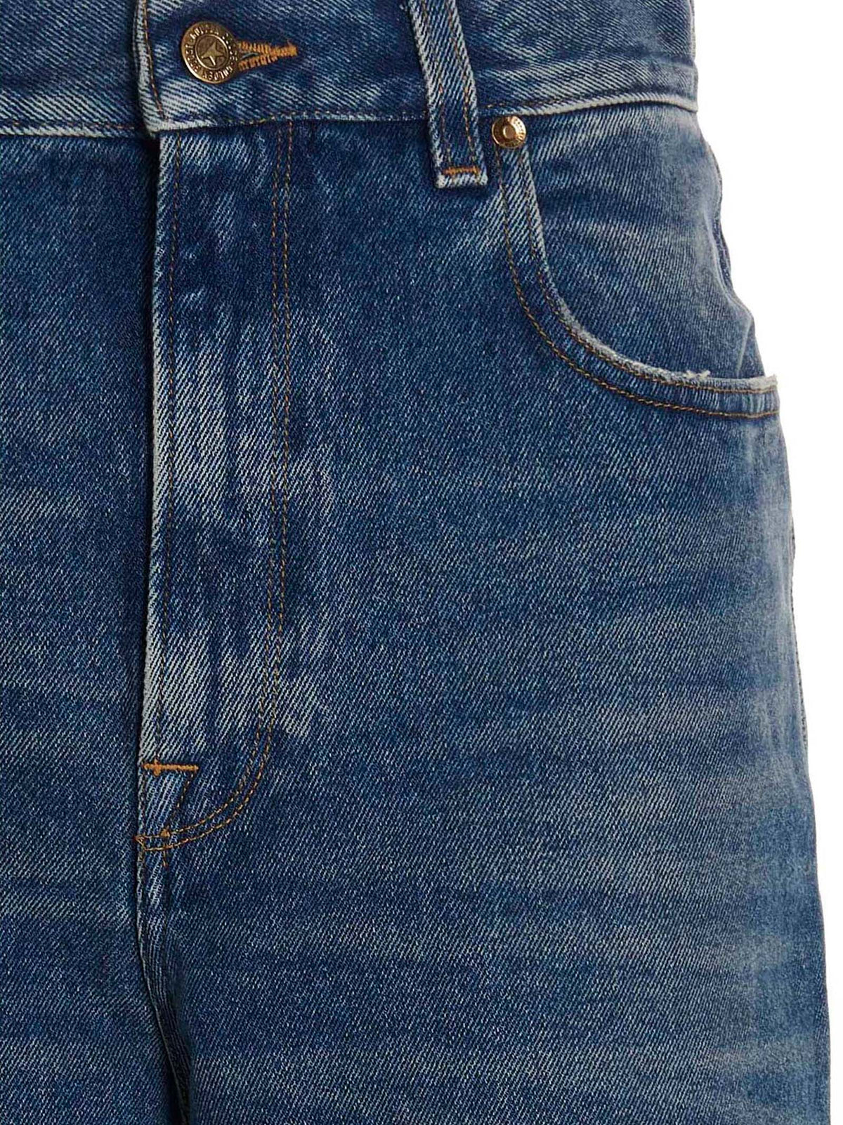Golden Goose Jeans aus blauer Baumwolle mit geradem Bein
