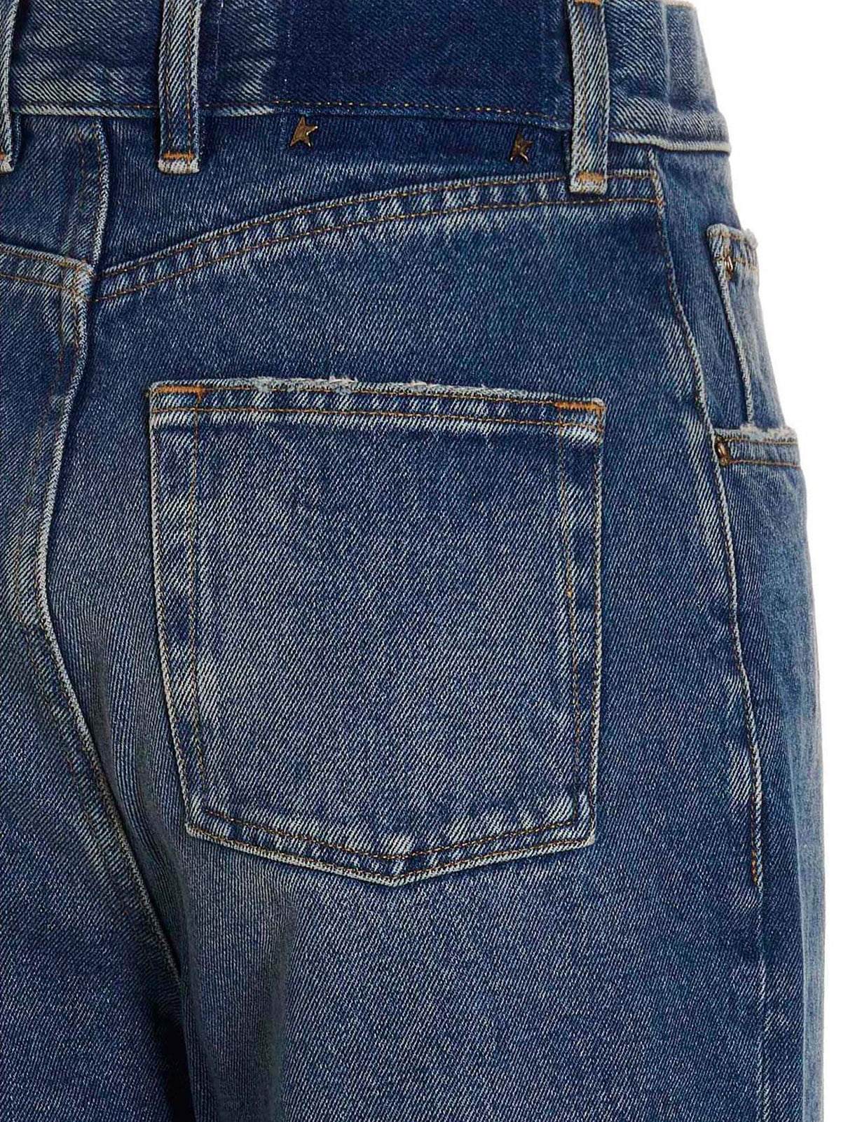 Golden Goose Jeans aus blauer Baumwolle mit geradem Bein