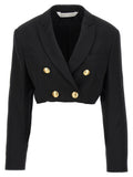 Palm Angels Schwarzer Polyester-Blazer