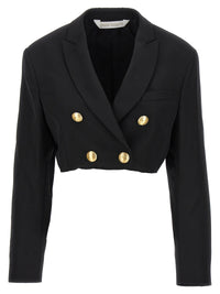 Palm Angels Black Polyester Blazer