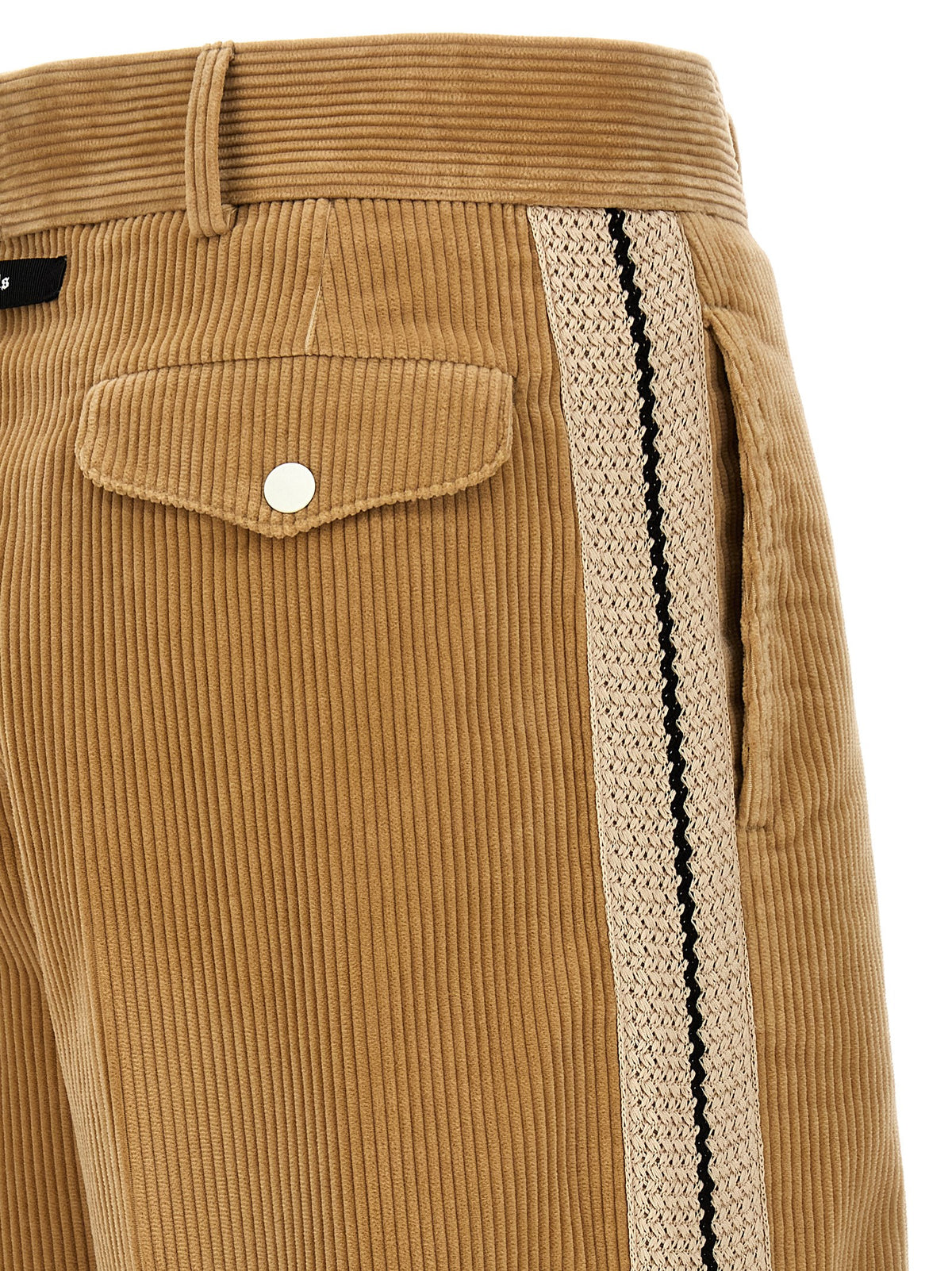Palm Angels Beige Baumwoll-Freizeithose