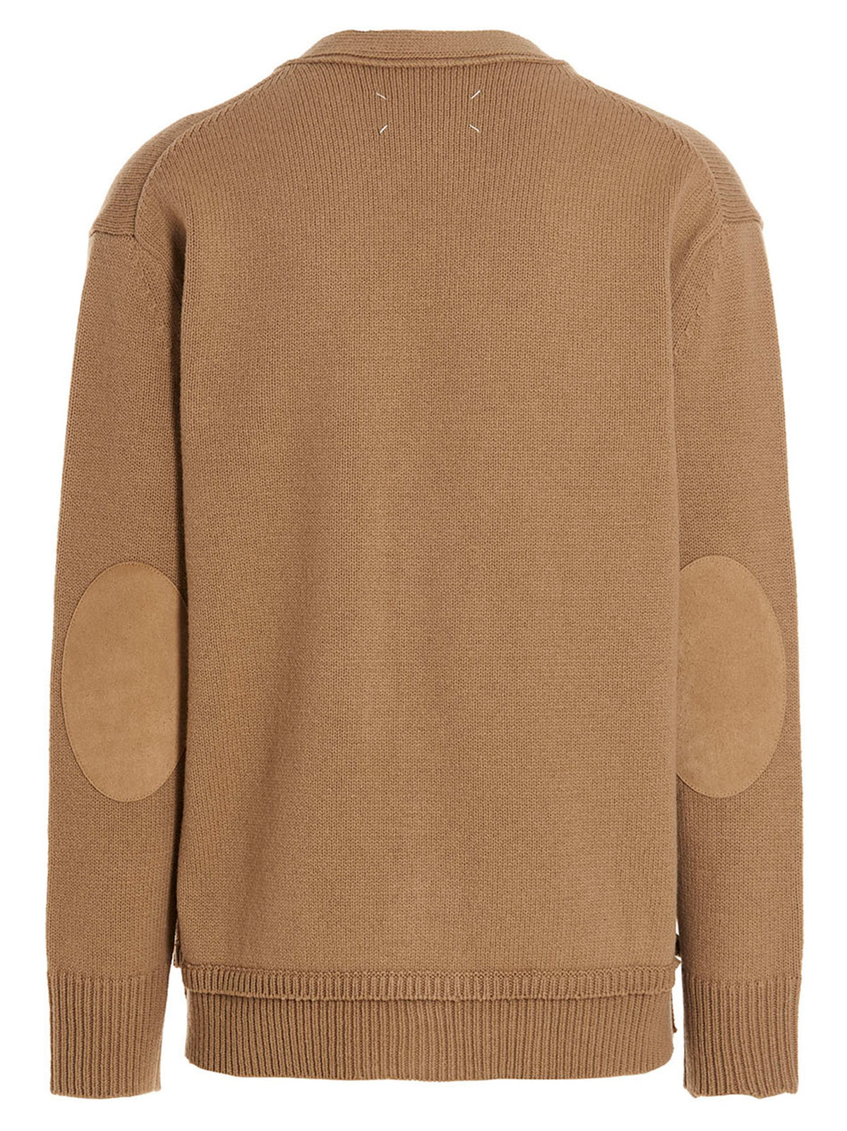 Cárdigan Maison Margiela de lana beige