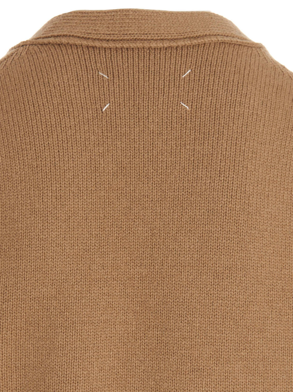 Cárdigan Maison Margiela de lana beige