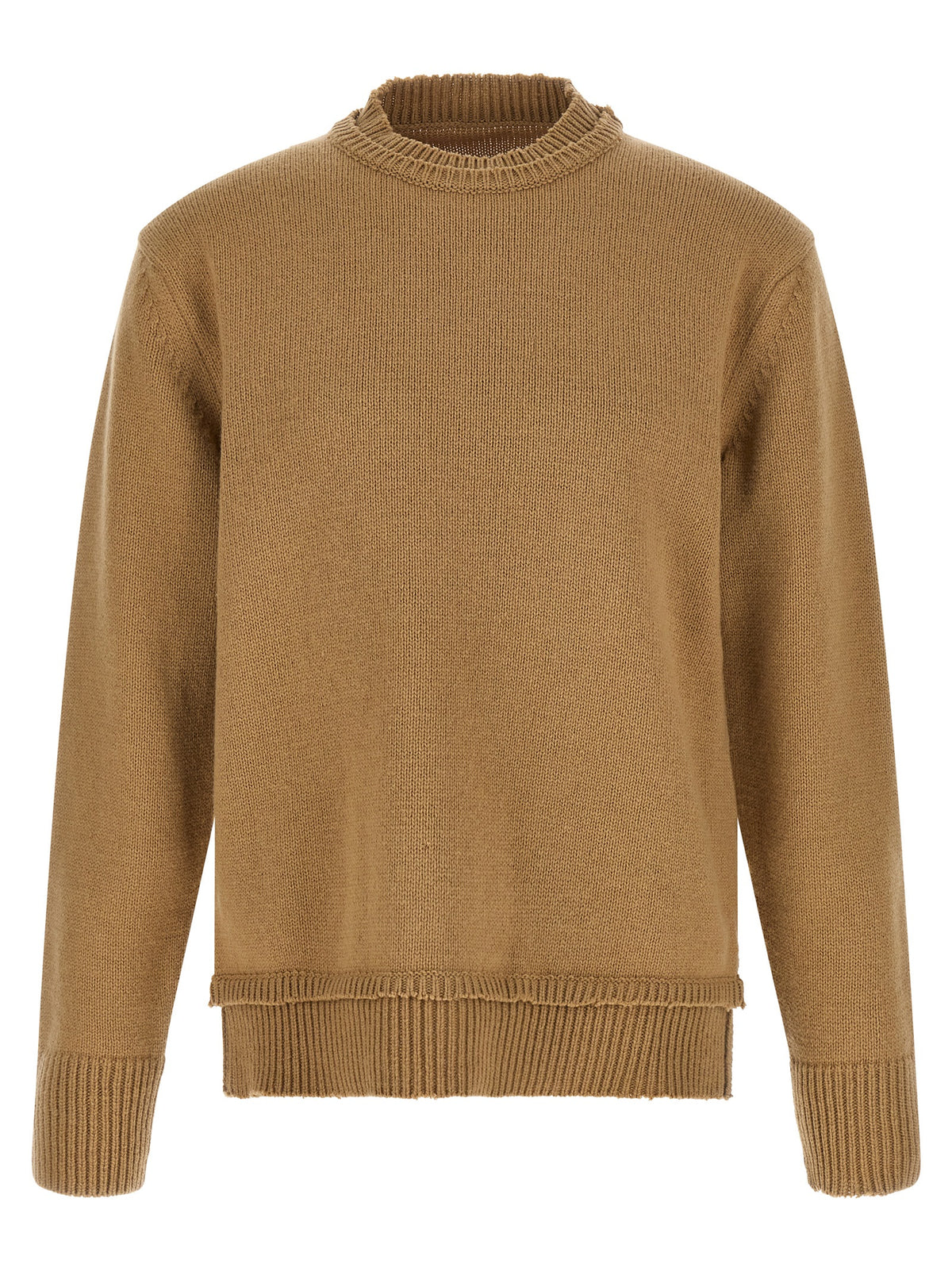 Cárdigan Maison Margiela de lana beige