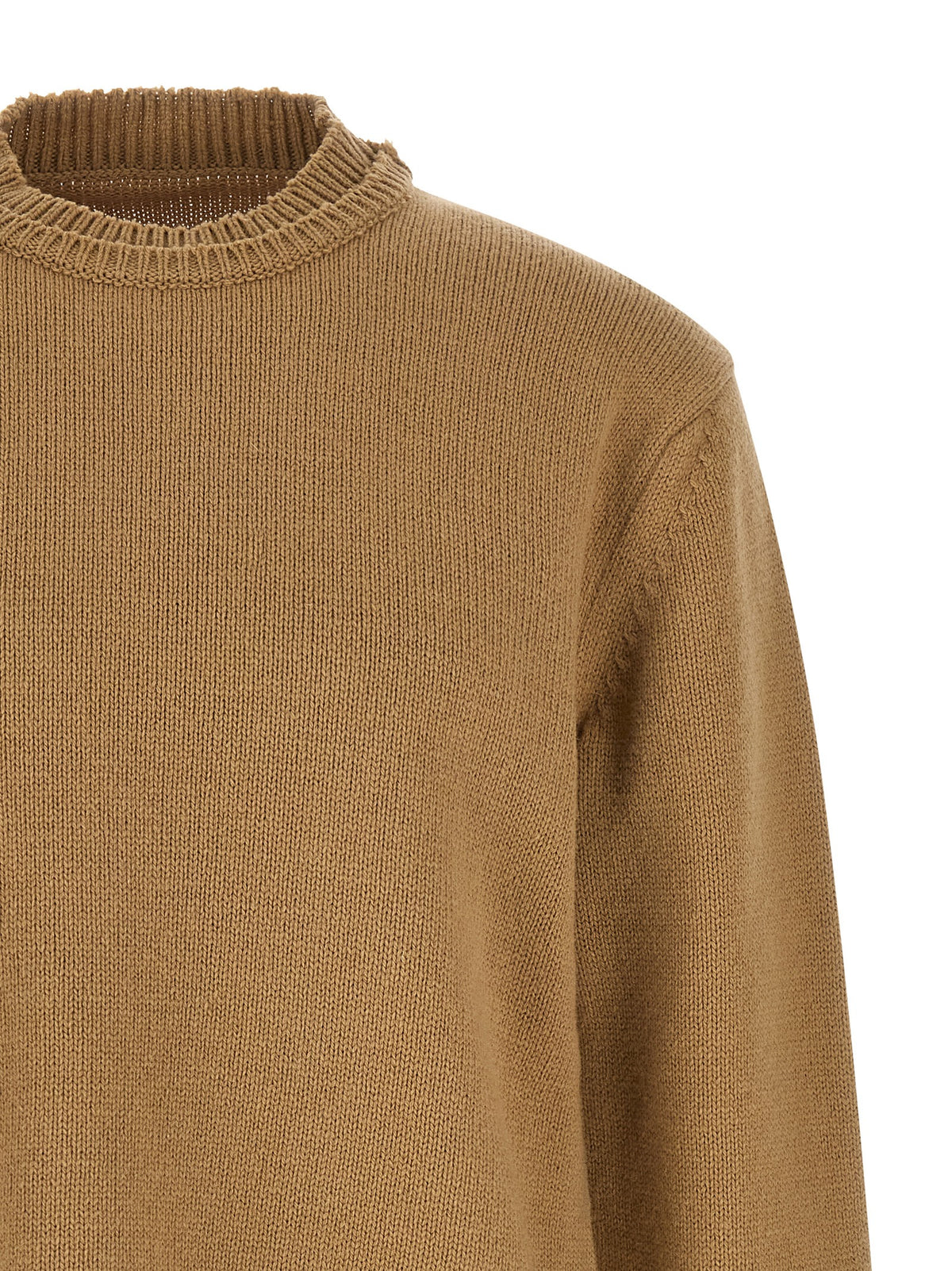 Cárdigan Maison Margiela de lana beige