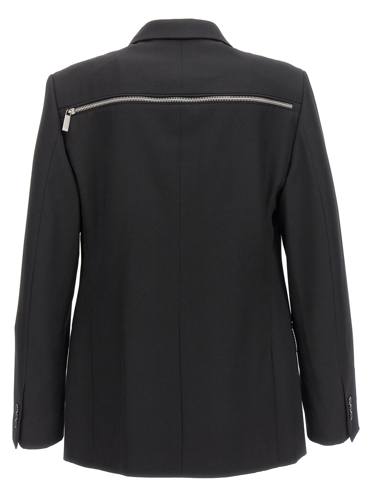 Blazer Off-White in lana vergine nera