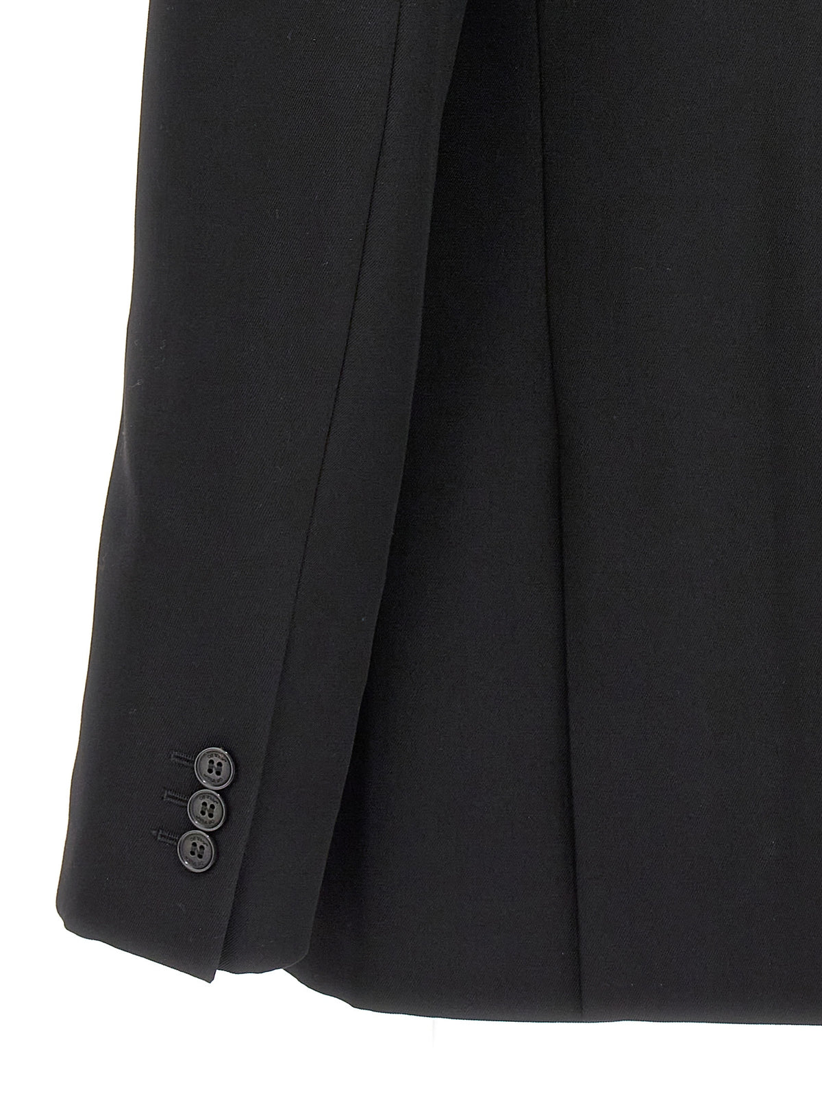 Blazer Off-White in lana vergine nera