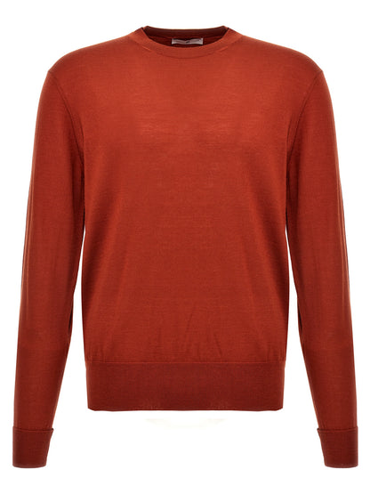PT Torino Red Virgin Wool Cardigan