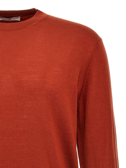 PT Torino Red Virgin Wool Cardigan