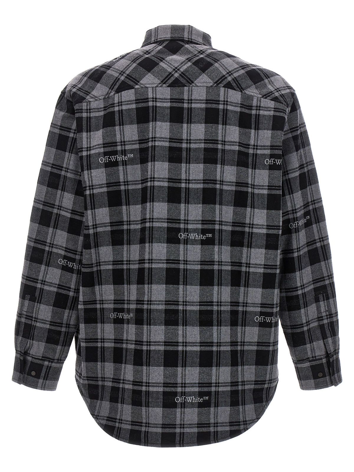 Giacca a vento in cotone grigio Off-White