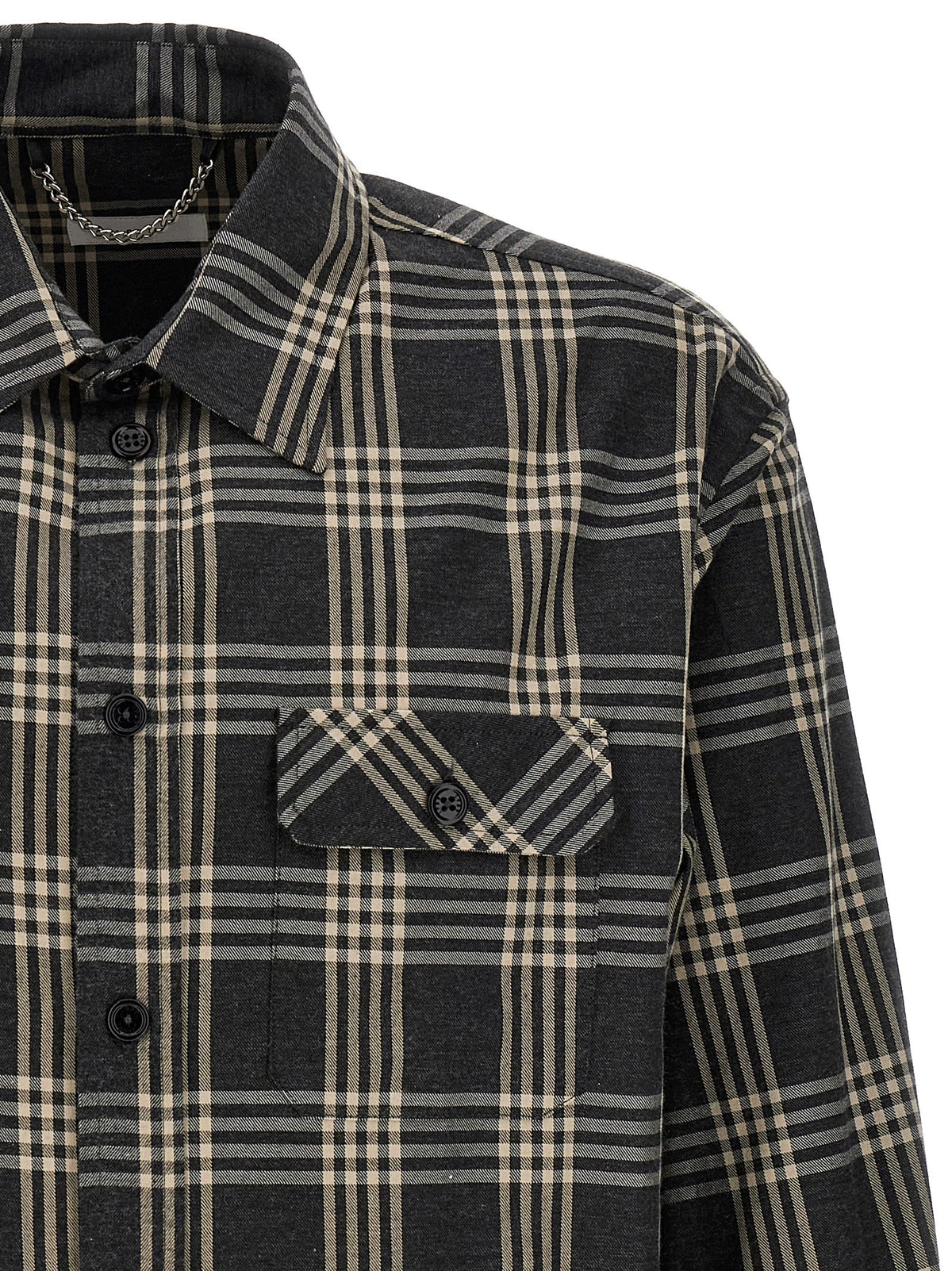 1989 Studio grijze katoenen blouse