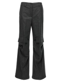 P.A.R.O.S.H. Gray Virgin Wool Cargo Pants