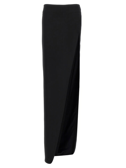 Mini-jupe Ann Demeulemeester en cuir d'agneau noir