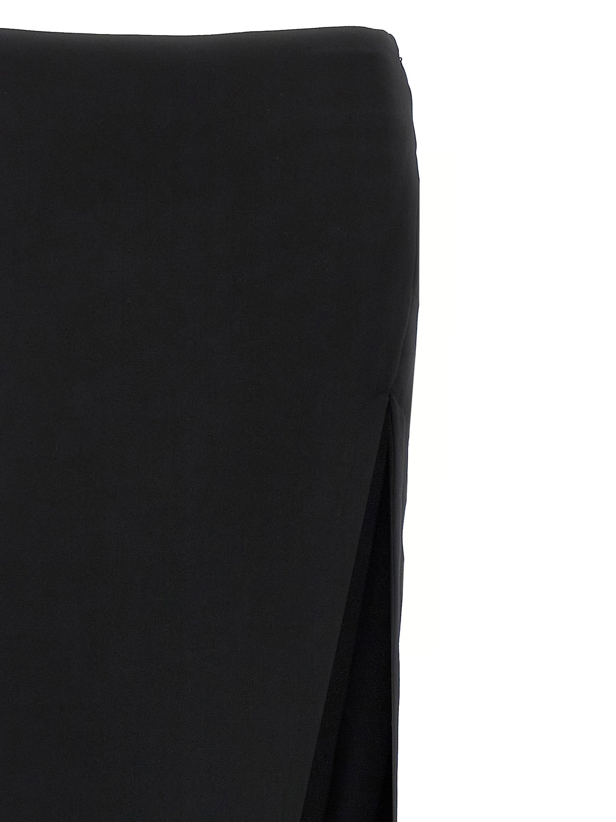 Minifalda de piel de cordero negra Ann Demeulemeester