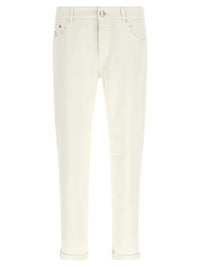 Brunello Cucinelli White Cotton Jeans Denim