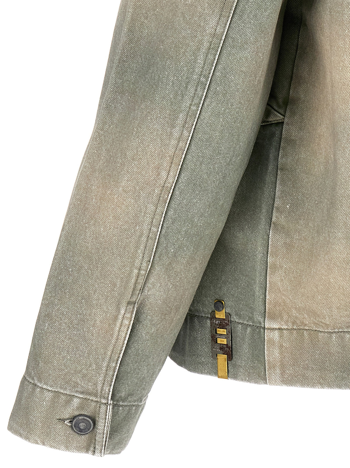 Objects IV Life Tweekleurige Katoenen Denim Jas