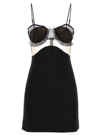 Nensi Dojaka Black Viscose Short Dress