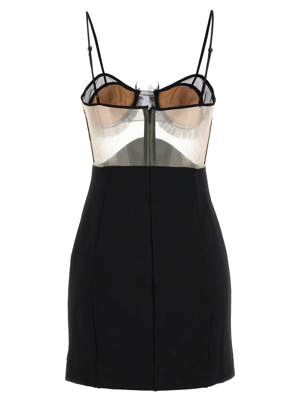 Nensi Dojaka Vestido Corto Negro de Viscosa