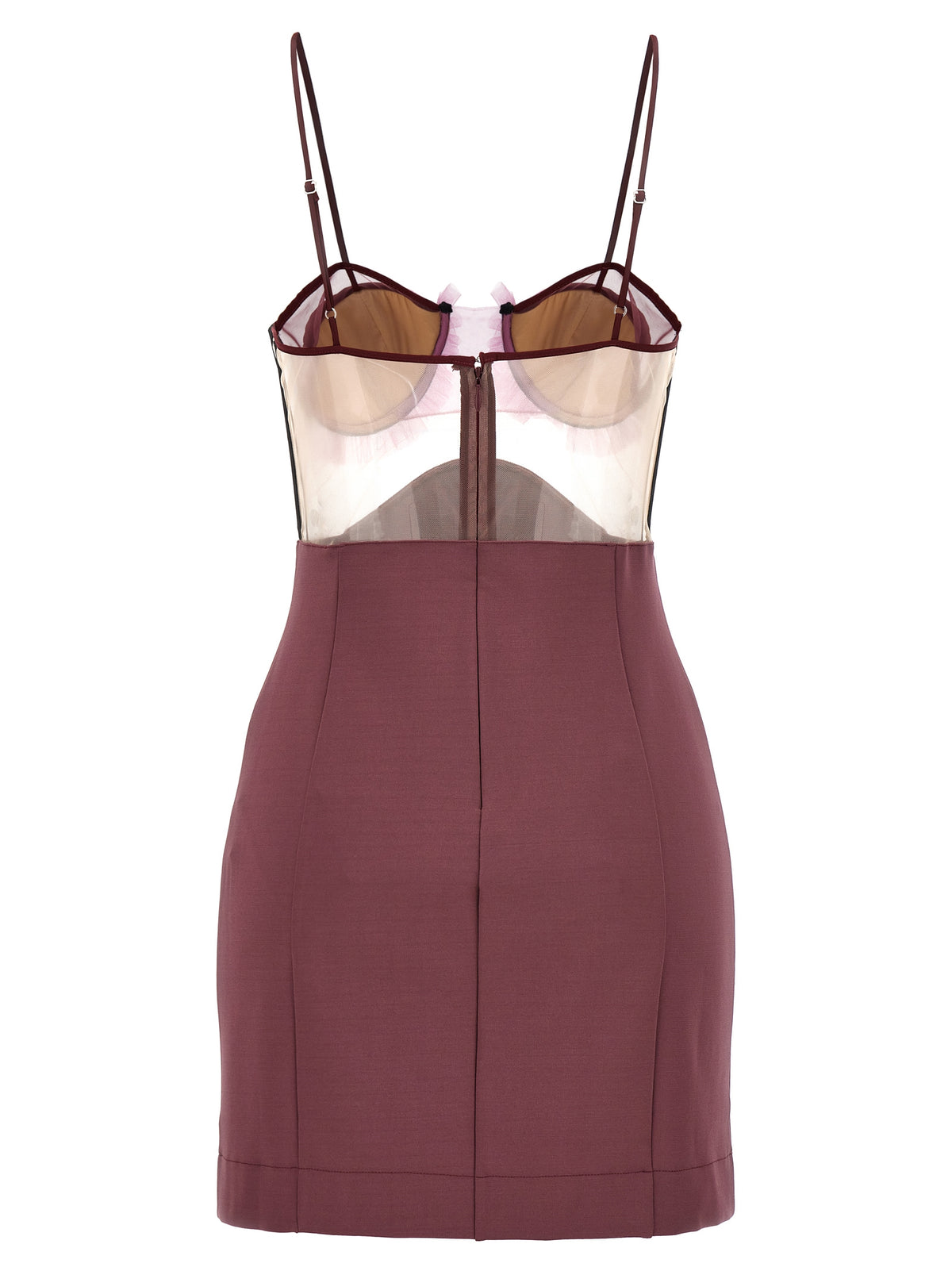 Minivestido de viscosa morado Nensi Dojaka