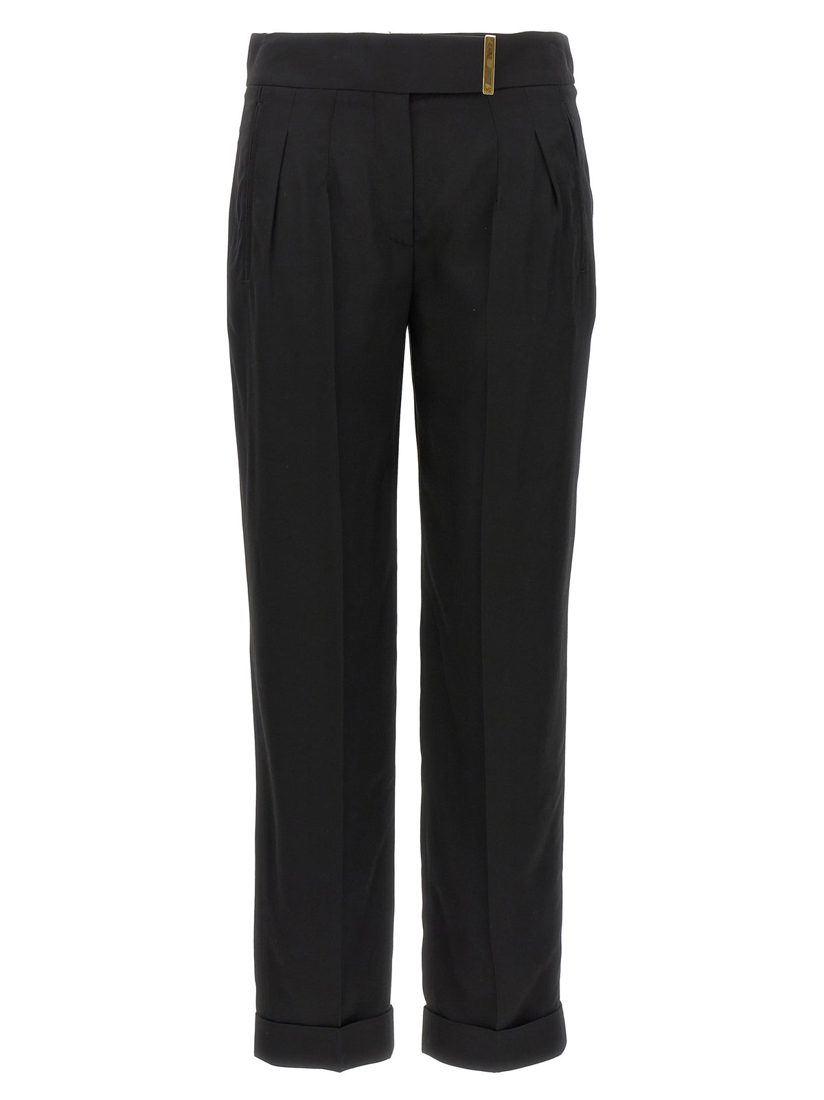 Tom Ford Schwarze Viskose-Anzughose