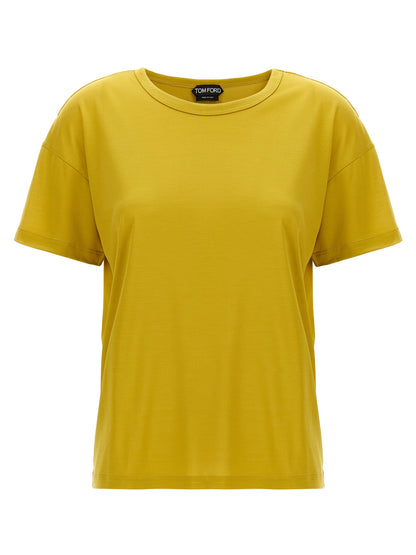 T-shirt in seta multicolore Tom Ford