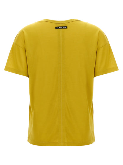 T-shirt in seta multicolore Tom Ford